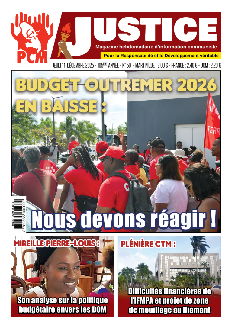 Budget outre mer 2026 en baisse : Un tournant ? Nous devons réagir !