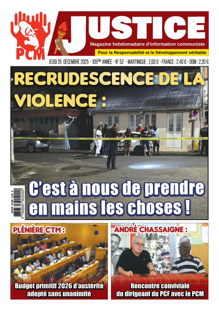 La recrudescence de la violence montre la dégradation morale du Pays. C’est à nous de prendre en mains les choses !