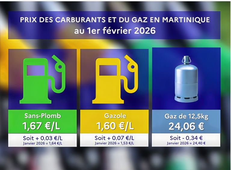 Hausse du Super sans plomb et du Gazole, baisse du gaz butane en février 2026