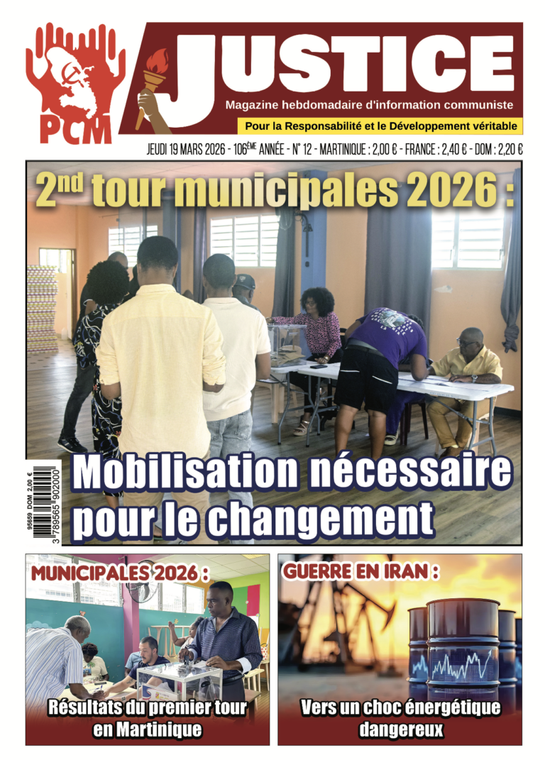 Municipales 2026 en Martinique :  Relative stabilité au 1er tour. Mobilisation nécessaire au second tour pour le changement