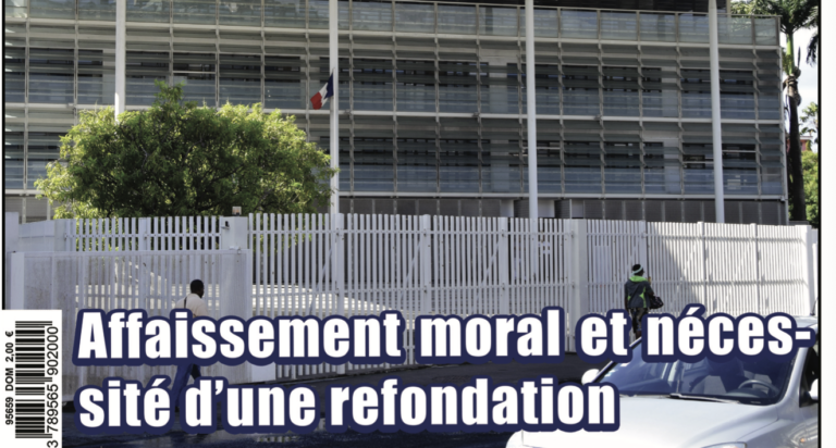 Affaissement moral et nécessité d’une refondation martiniquaise