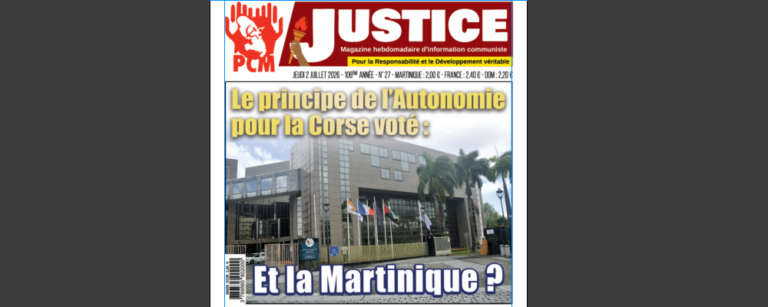 Le principe de l’Autonomie pour la Corse voté :Et la Martinique ?