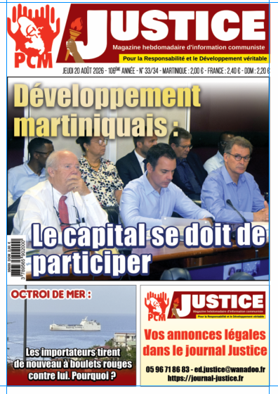 Le capital martiniquais se doit de participer à la refondation du modèle économique